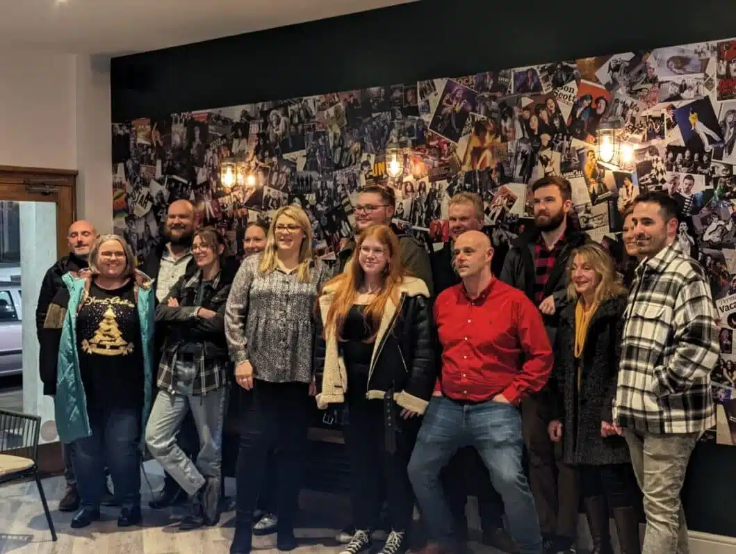 Axe Throwing Party Group Photo Two